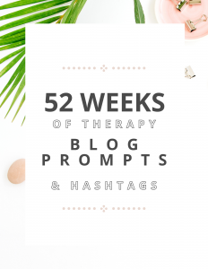 52 week therapy blog prompts